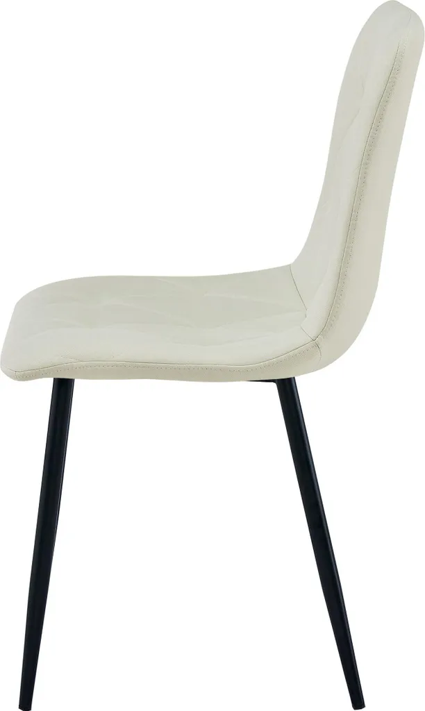 Sedia LIBRA - tessuto beige / gambe nere x 3 - 5
