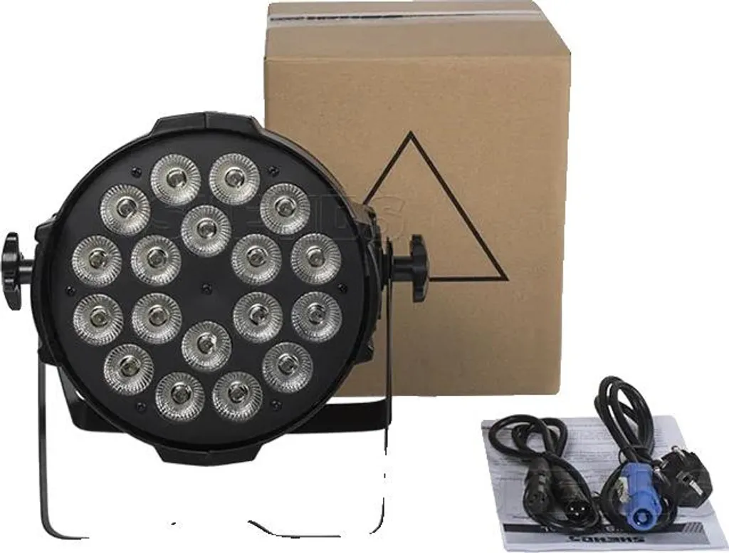 Projecteur de Scène DMX 18x12W RGBW Puissant avec Effet de Lavage Pro
