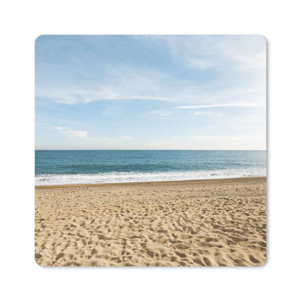 MuchoWow Mauspad Mousepad Sand - Strand - Sonne 30x30 cm - Mousepads - Maus Mat - Pad - Mausunterlage - Gaming