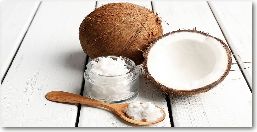 Tulup Leinwandbild -100x50 cm - Wandkunst - Drucke auf Leinwand - Leinwanddruck - Essen & Getränke - Braun - Kokosnussöl