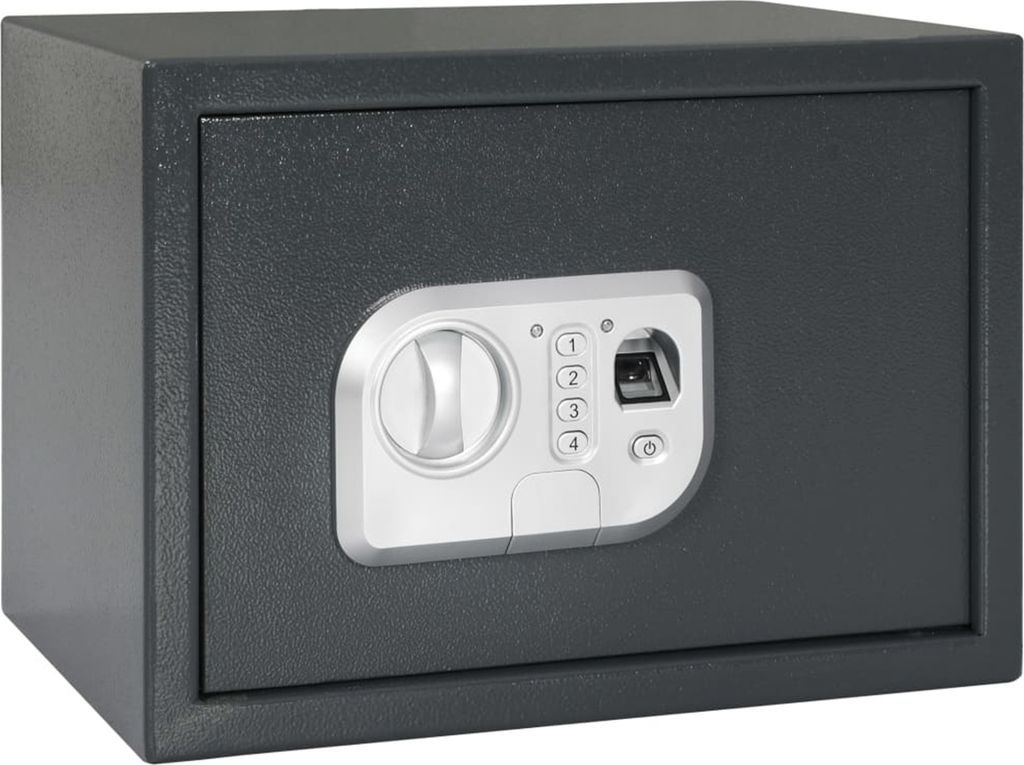 Desgin Elektronischer Digital Safe mit Fingerabdruckschloss 25x35x25 cm Stahl - Tresore 42011311