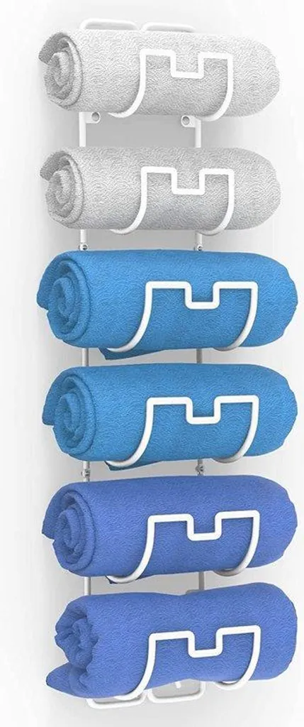 Séchoir à linge de salle de bain compact en bambou pour petits espaces