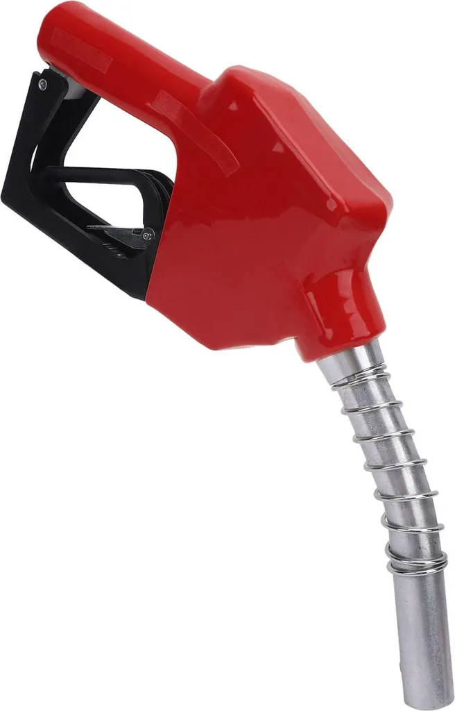 Pistolet essence automatique rouge 24mm avec capteur de débit et arrêt de sécurité