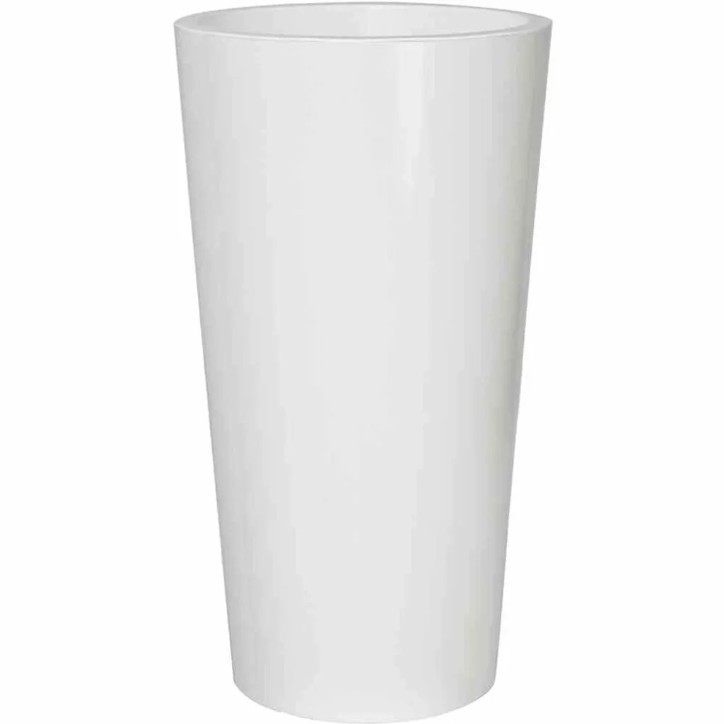 Pot blanc TUIT 33 cm pour salon et terrasse abritée Euro3plast 278