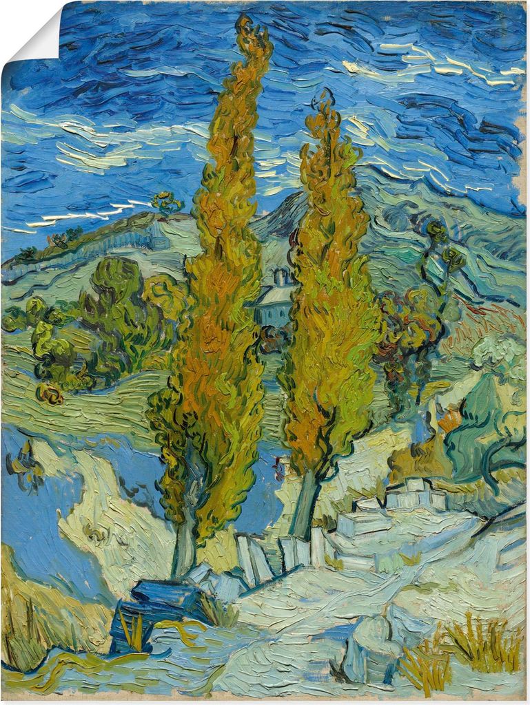 ARTland Poster Die Pappeln in Saint-Rémy. 1889 Größe: 30x40 cm