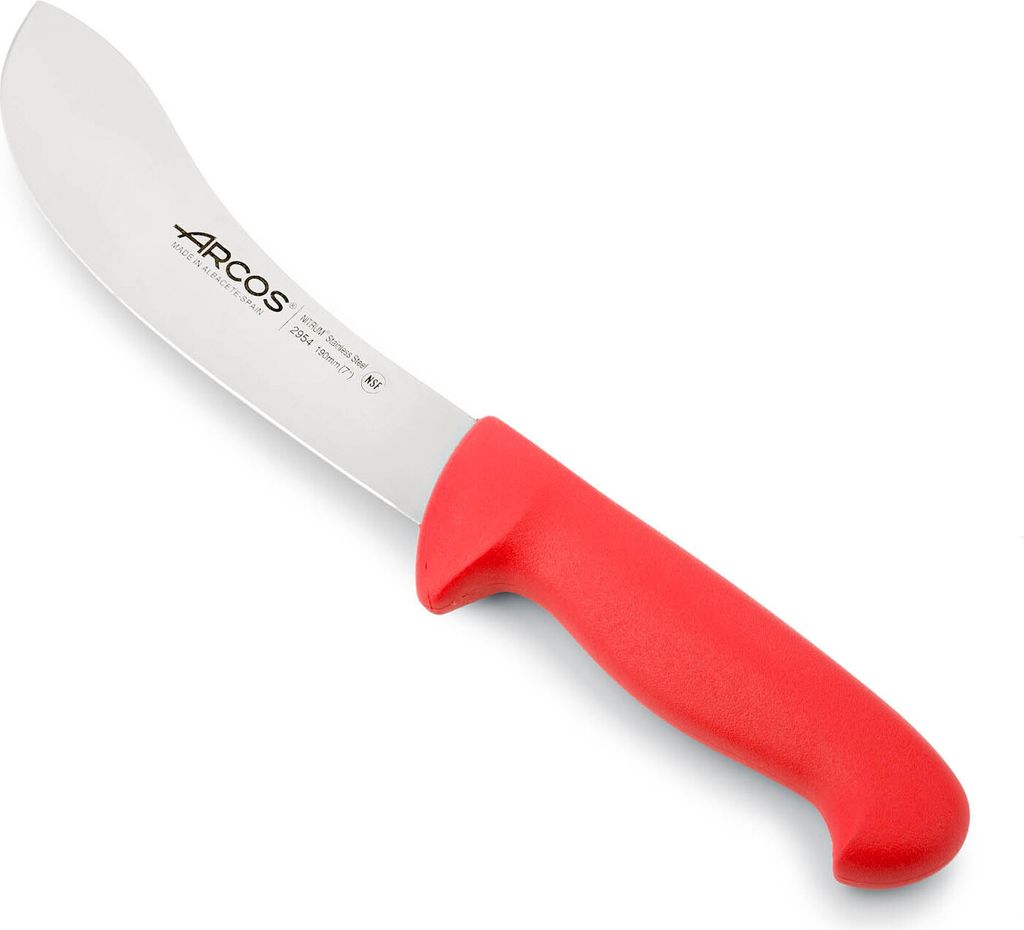 Enthäutungsmesser Arcos Farbe - Prof 295422 Edelstahl Nitrum und mango ergonomische rote Polypropylenklinge und 19 cm, Vitrine