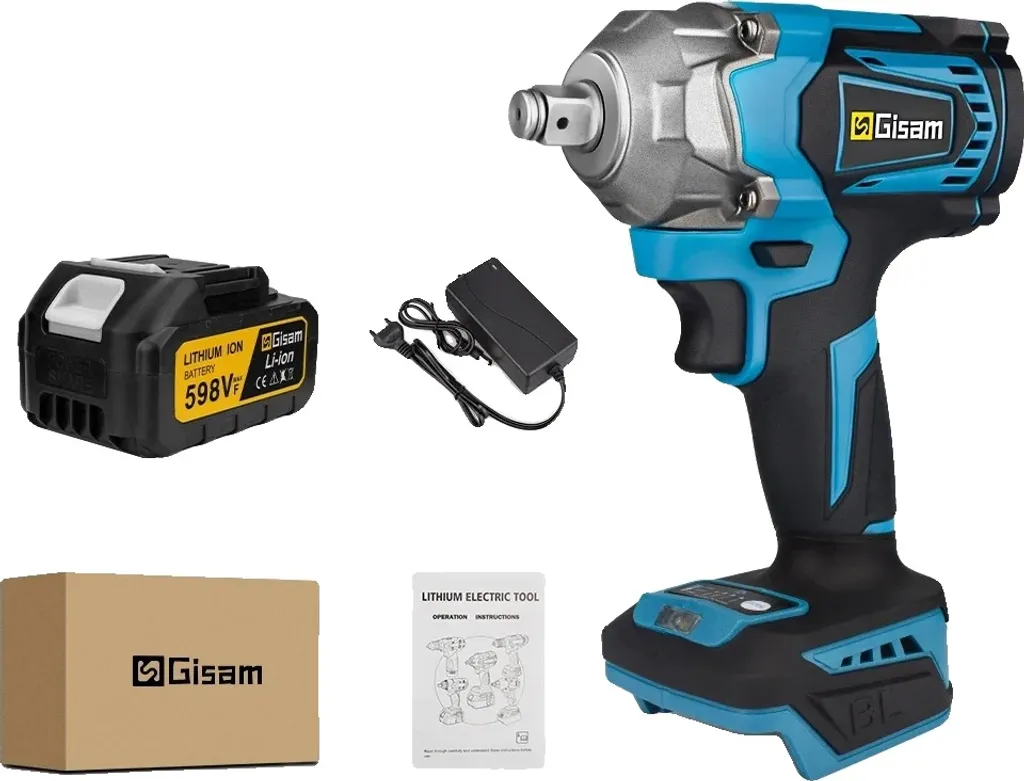 Avvitatore a Impulsi Gisam 1200NM Brushless: Potenza Professionale