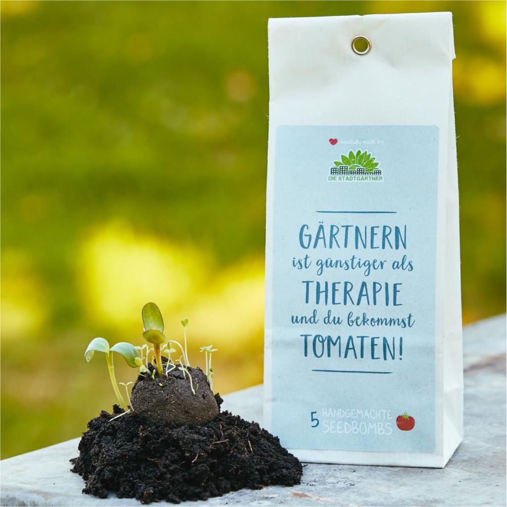 5 Samenbomben Gärtnern ist Therapie mit Tomatensamen Tomaten Saatgut