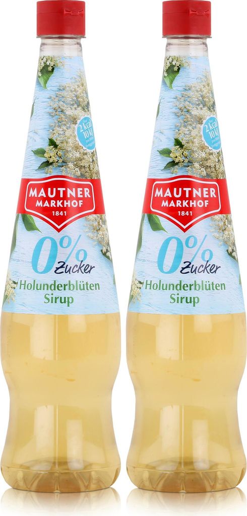 Mautner Getränkesirup Holunderblüte 0% Zucker 0,7L - Produktbild 