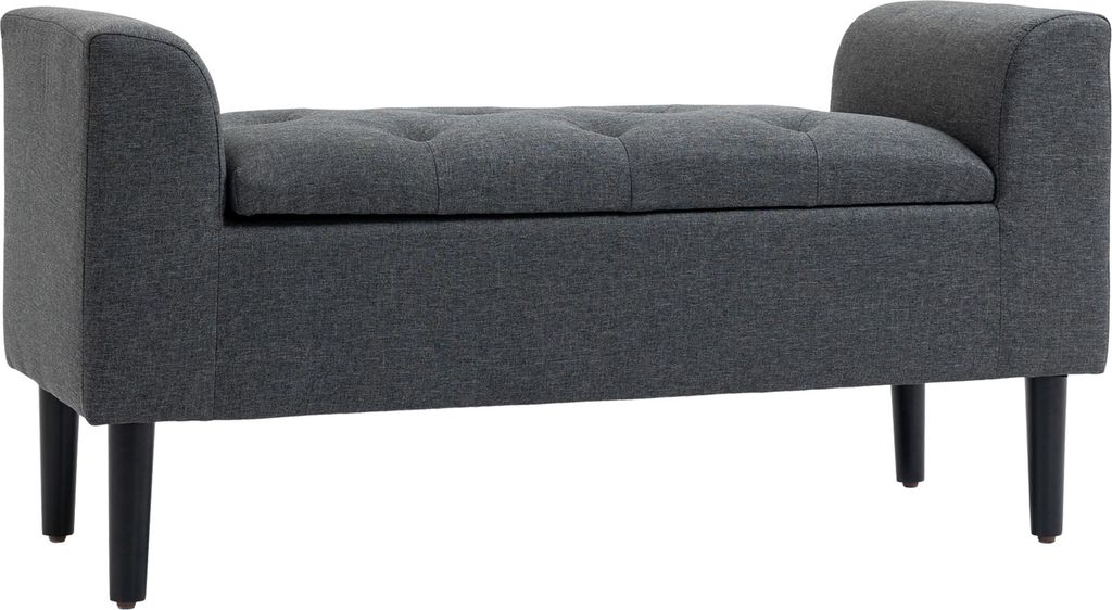 HOMCOM Sitzbank Sitztruhen mit Stauraum belastbar bis 130 Produktbild 