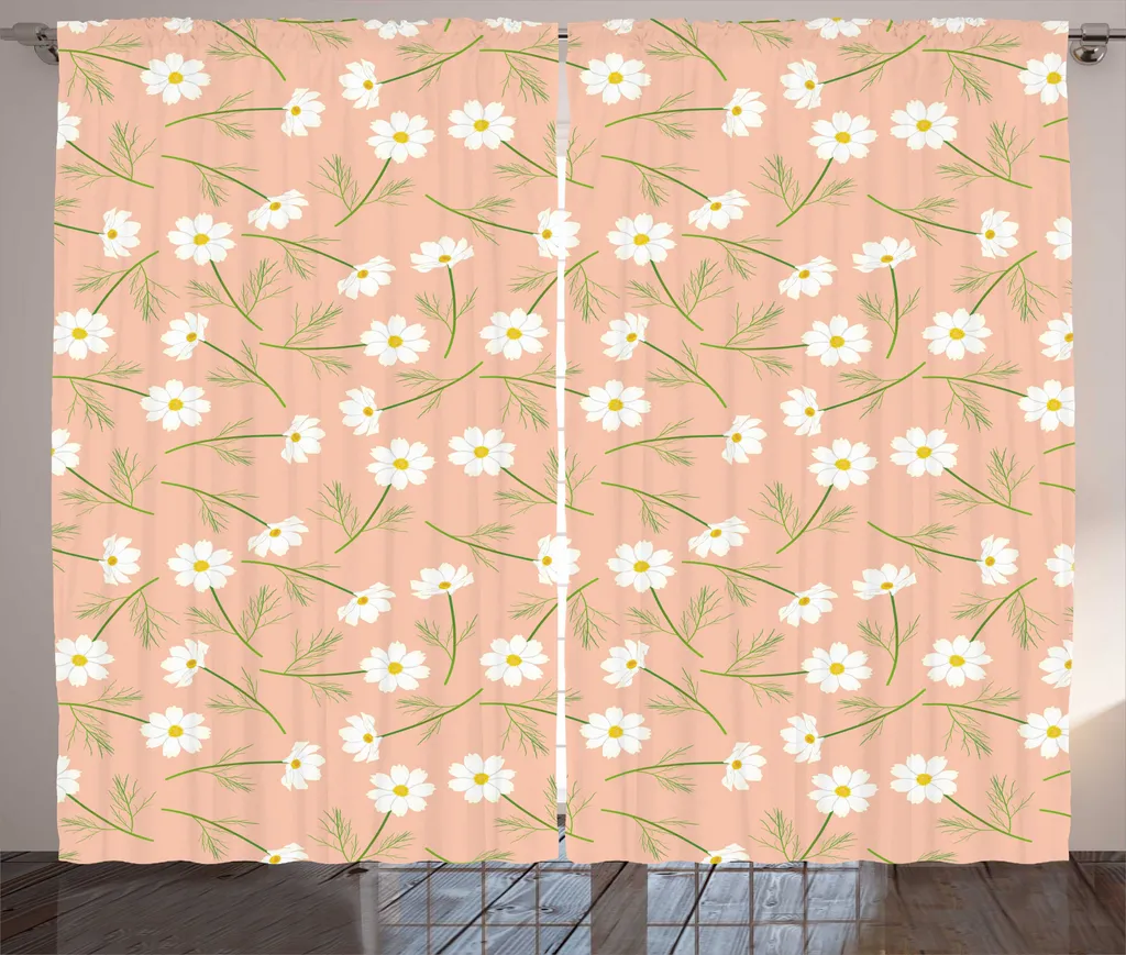 Rideau de Chambre Floral 280x225 cm pour une Ambiance Naturelle et Zen