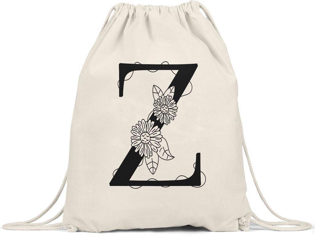 Buchstaben-Tasse Z Tasse mit Buchstabe Alphabet Monogramm Blumenmotiv Geschenkidee Anfangsbuchstabe