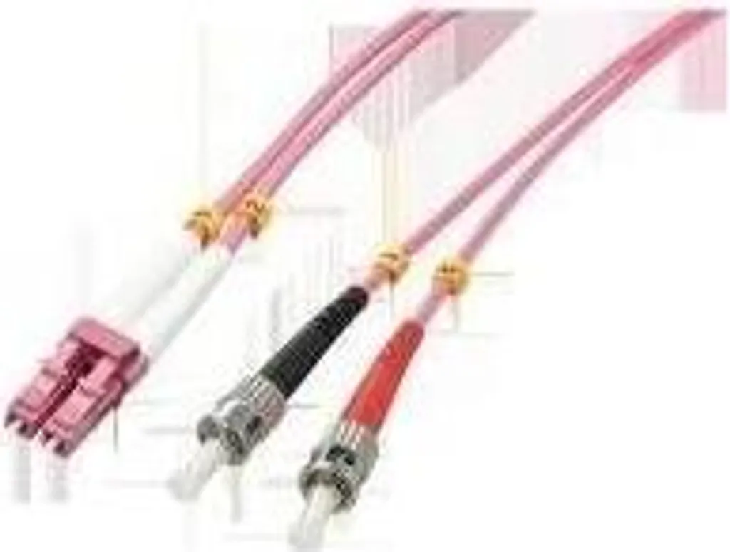 Fibre Optique OM4 10m LC/ST Multimode Duplex pour Débit 10Gbps et Plus