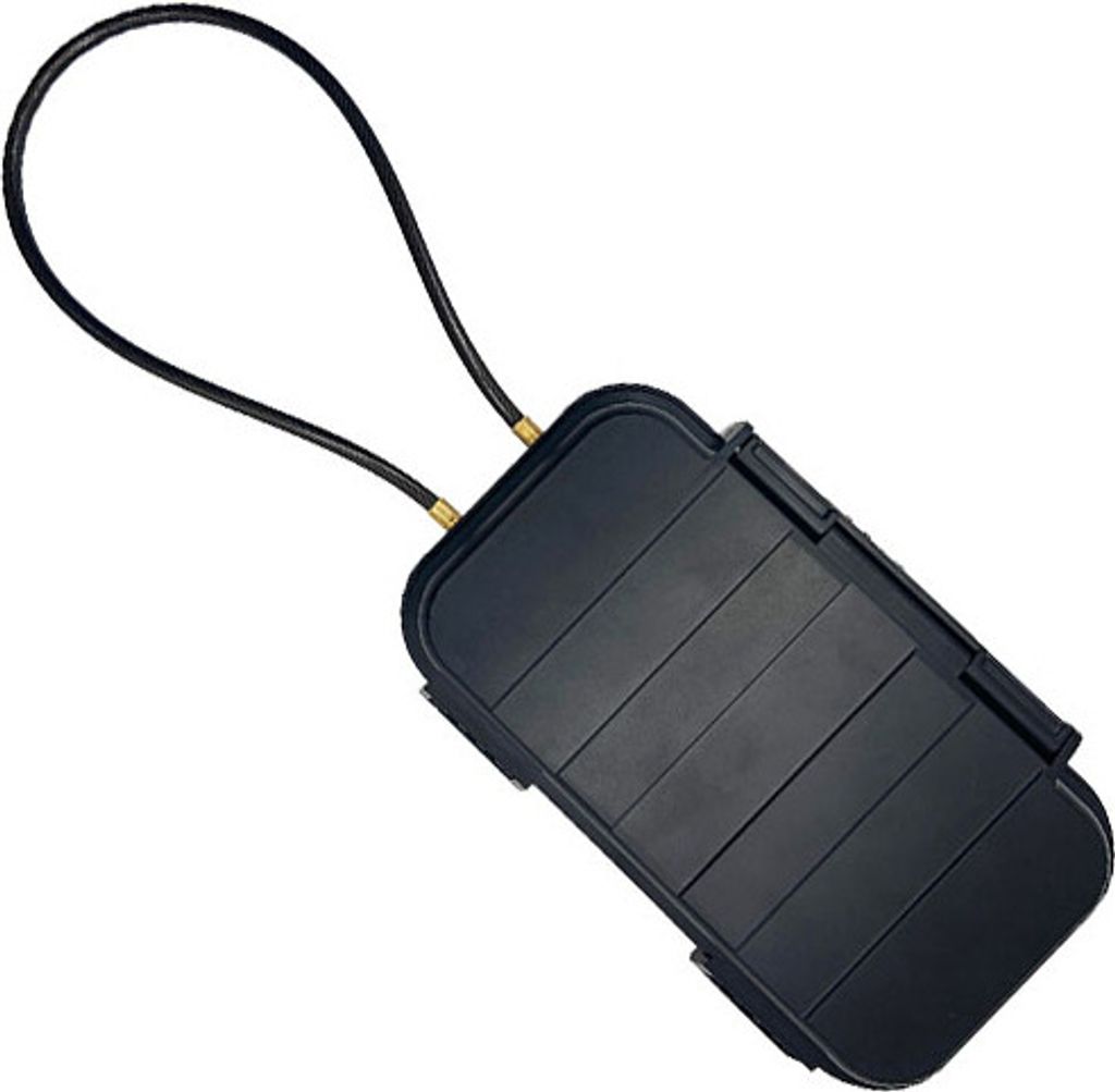 INF Tragbare Kombinations-Schlossbox zur Aufbewahrung von Wertsachen Schwarz