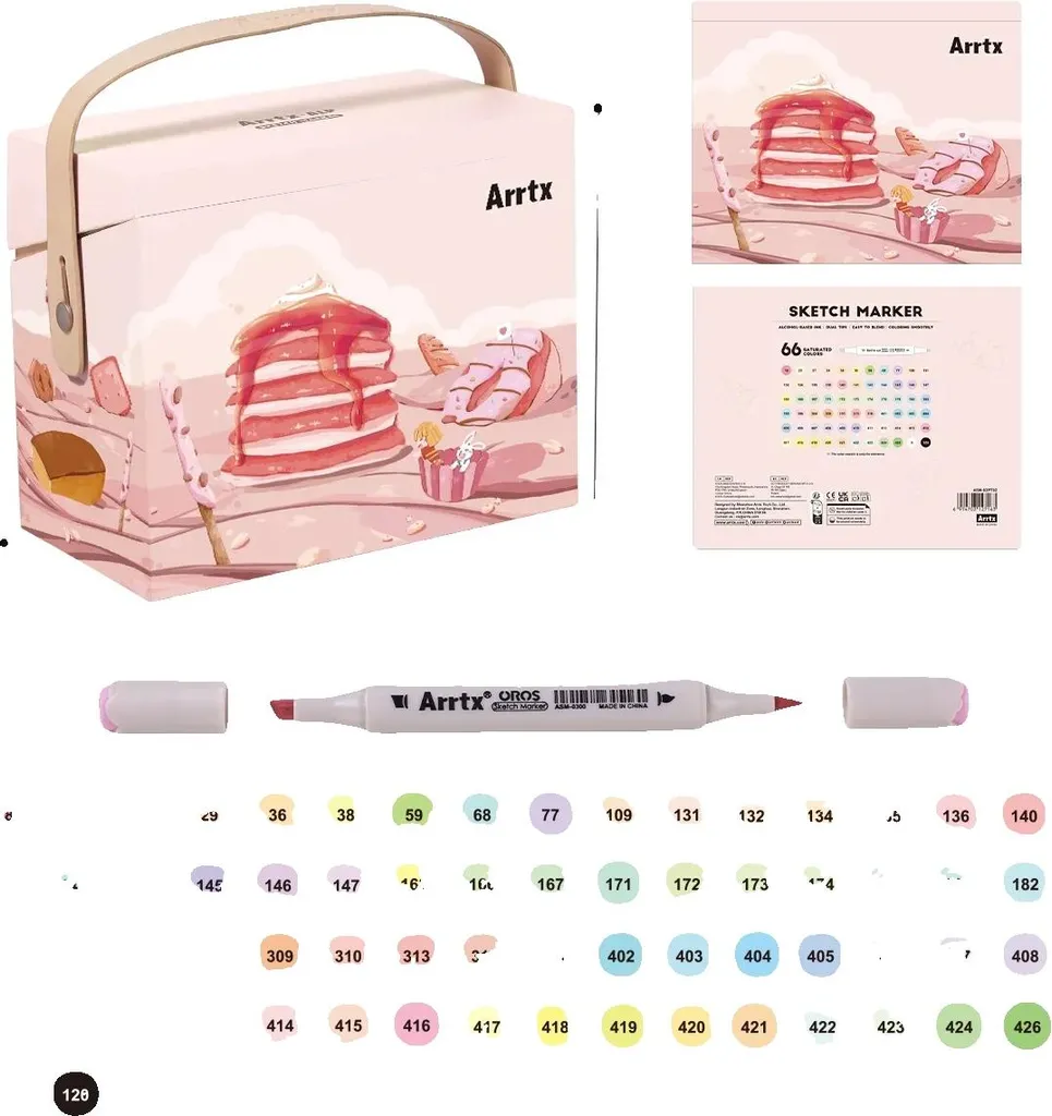Offerta Set 66 Pennarelli Disegno Artistico Doppia Punta B