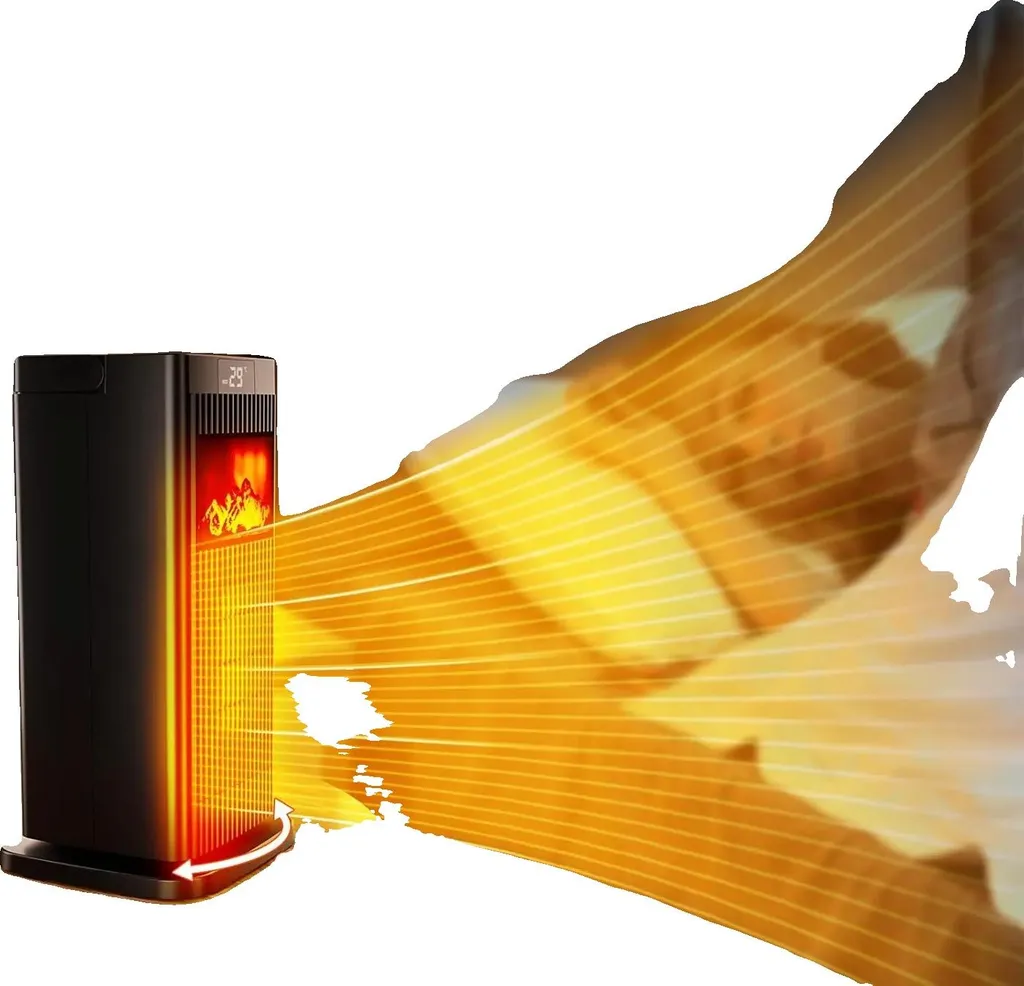 Radiateur d'appoint céramique 1500W pour bureau et chambre d'enfant