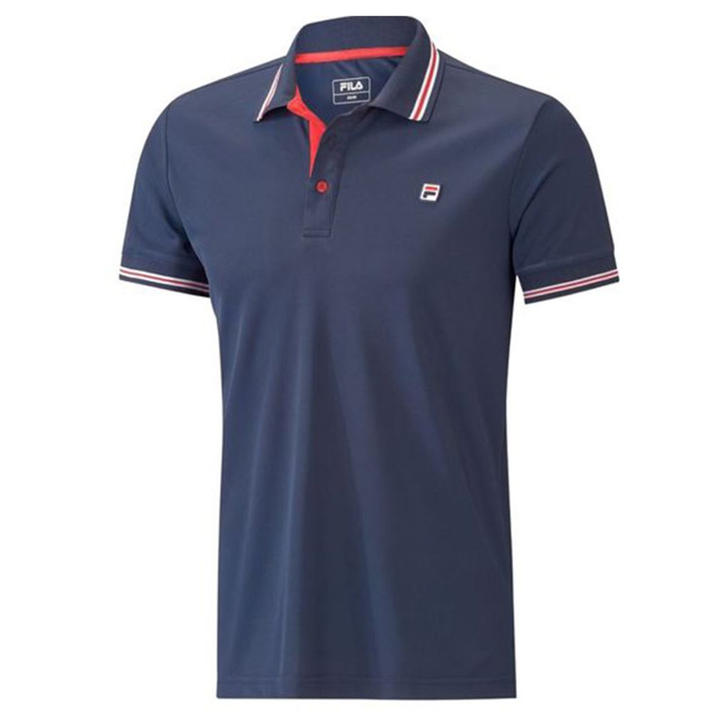 Fila Polo Button Piro Herren Navy , Größe:L