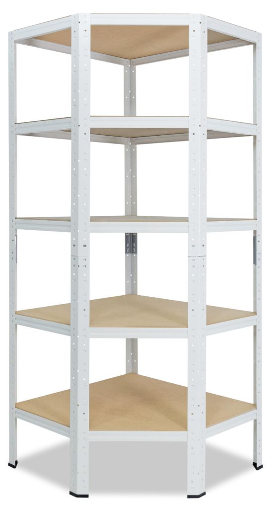 shelfplaza HOME 200x70x40 cm Étagère d'angle en blanc avec Image du produit 