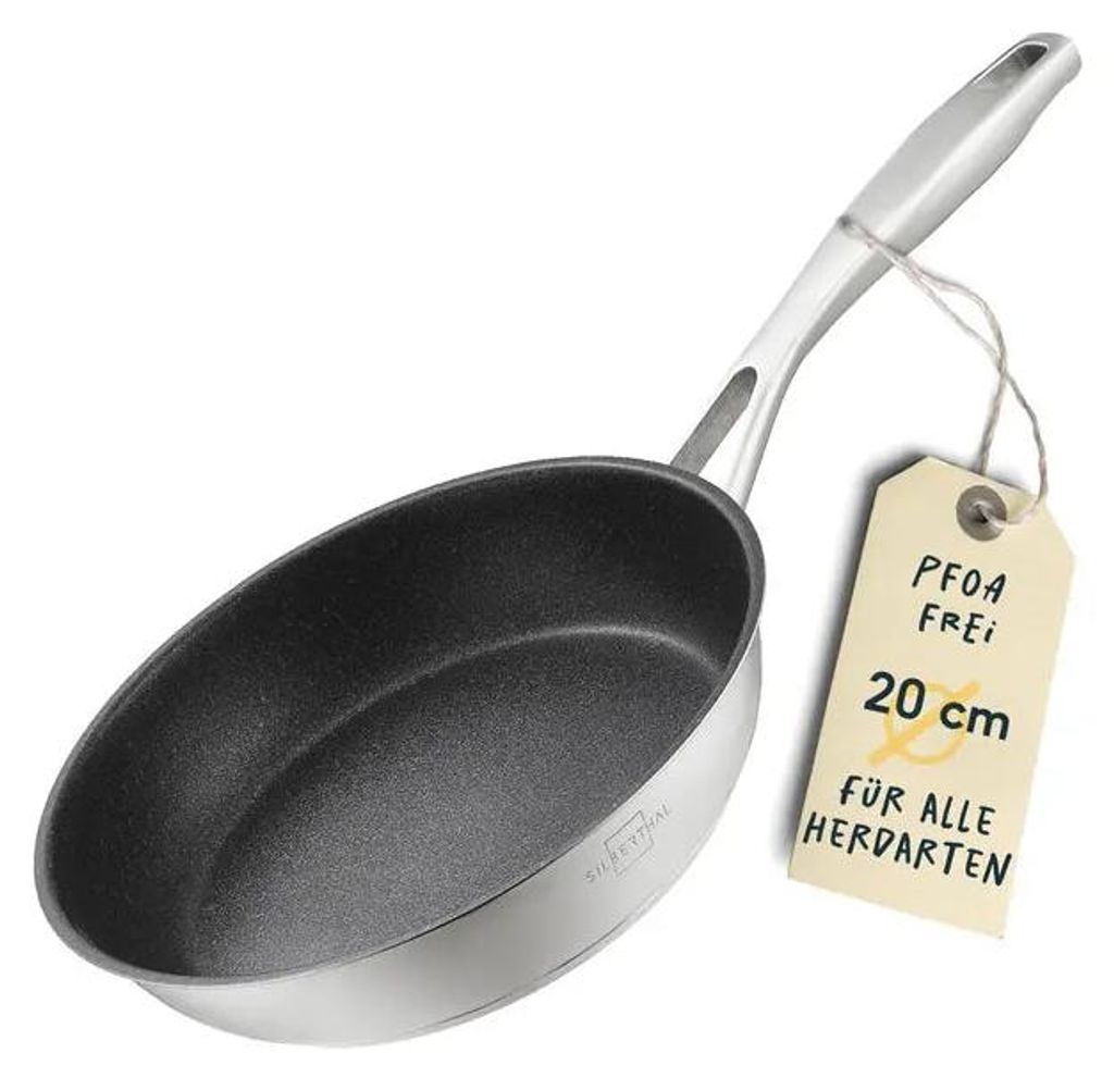 Silberthal Bratpfanne Pfanne Edelstahl ø 20 Cm Herd Induktion Spülmaschine Ofen