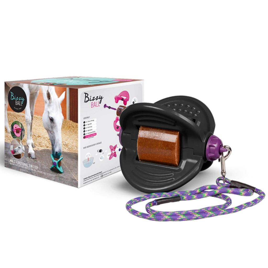 Bizzy Horse Bizzy Ball Leckstein Halterung Pferd Schwarz