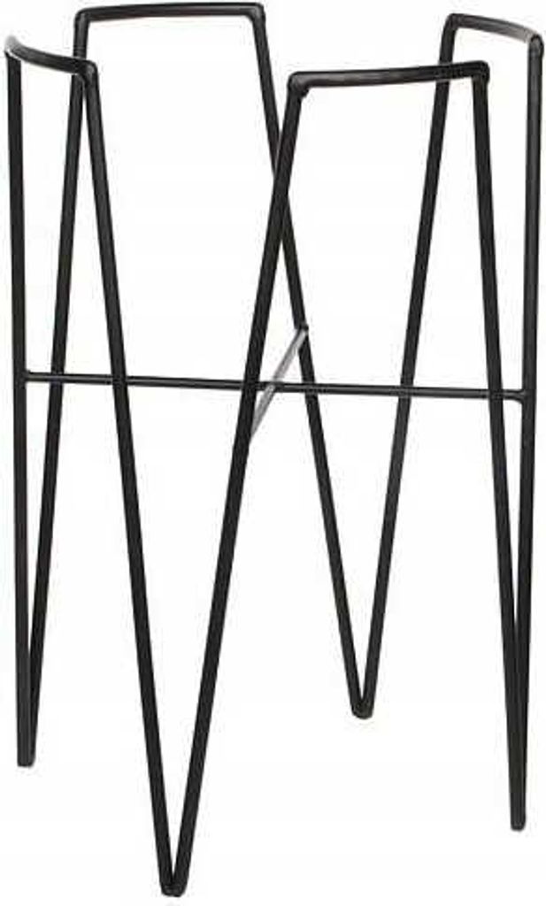Kovový truhlík na květiny černý 50x29,5cm stylový moderní Obrázek produktu 