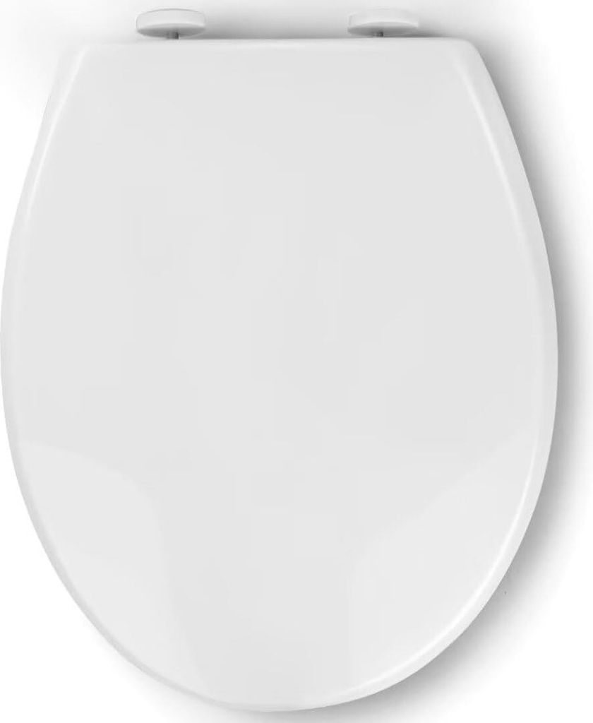 Pipishell Freistehender, leicht zu reinigender Toilettensitz 44x37 cm Weiß
