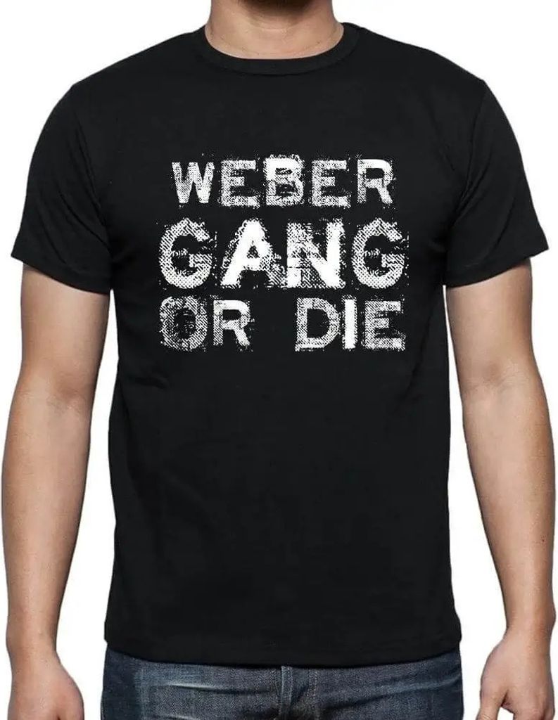 Herren Grafik T-Shirt Weber-Familienbande – Weber Family Gang – Öko-Verantwortlich Vintage Jahrgang Kurzarm Lustige Druck Geburtstag Geschenk ...