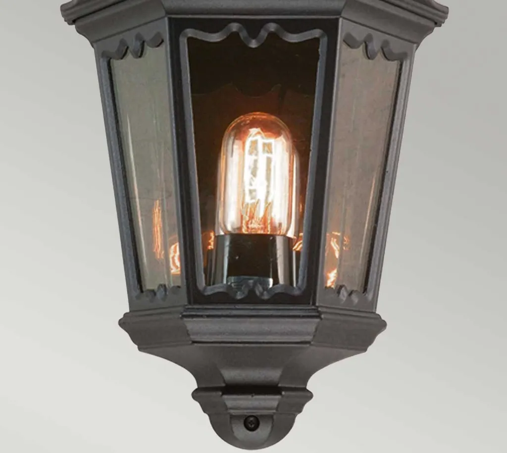 Applique extérieure noire 44cm Elstead Medstead luminaire de façade