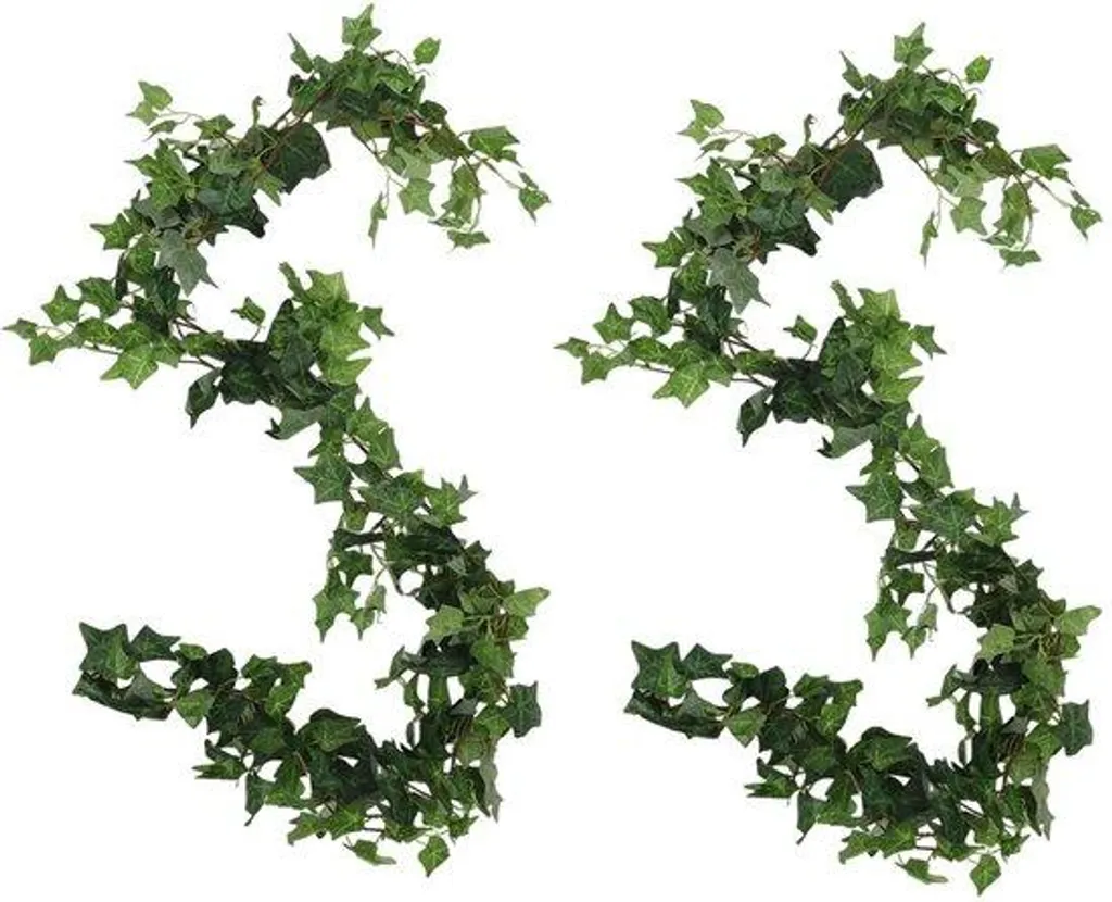 Plantes artificielles Klimop lot de 2 vert décoratives pour intérieur