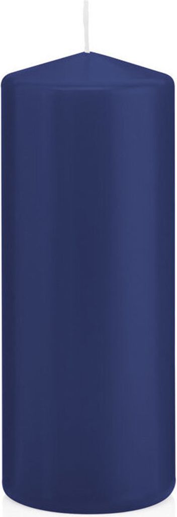 Kerzen Dunkelblau, Stumpenkerzen Dunkelblau 12 x 5,8 cm (H x Ø), 16 Stück, Wiedemann Kerzen, Markenkerzen Germany in RAL Qualität