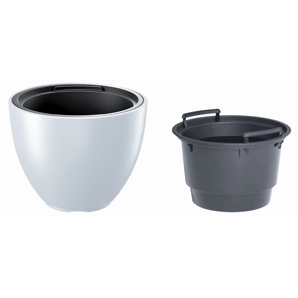 Sleek Planter with Smooth Surface and Elevated Tapered Base Produktbild 3
