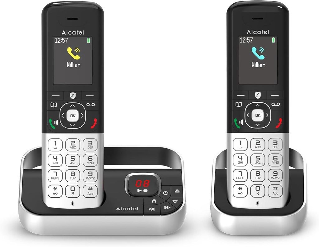 Alcatel FX990 Voice Duo Téléphone sans fil DECT Noir/gris Image du produit 