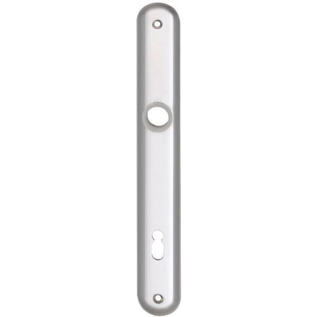 Langschild ELEGANT WG 500, BB 90, o. Hangerl, Alu poliert ÖNORM