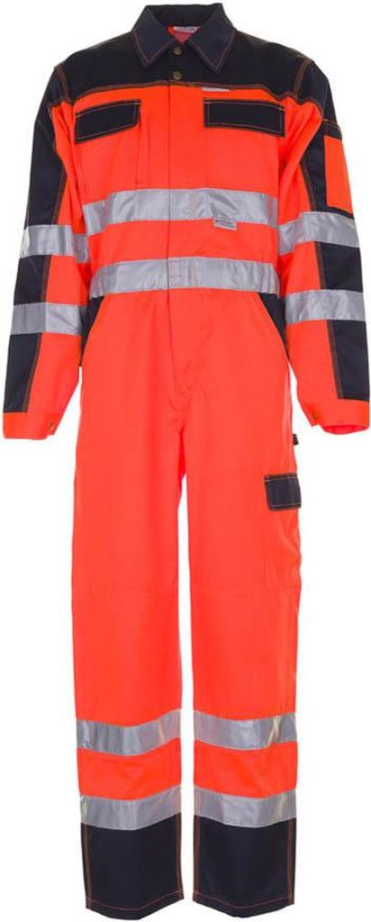 Größe 28 Herren Planam Warnschutz Rallyekombi 2-farbig orange marine Modell 2036