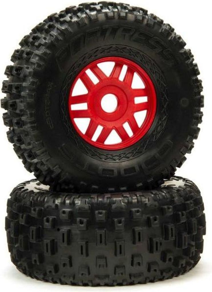 Arrma Rad mit Reifen dBoots Fortress schwarz (Paar)