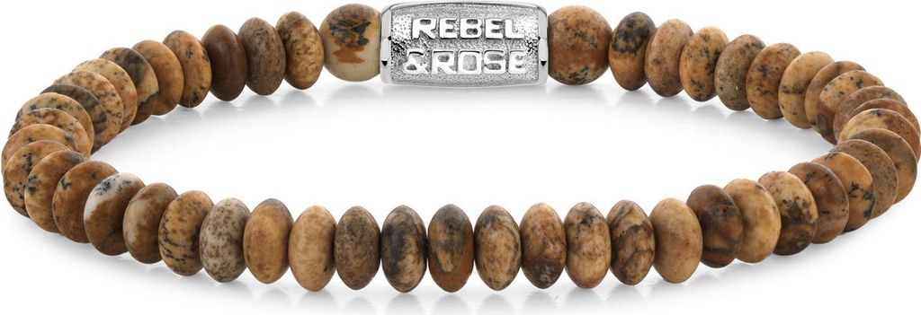 Rebel and Rose Stones Only RR-60112-S Herrenarmband, Armbandumfang:15cm
