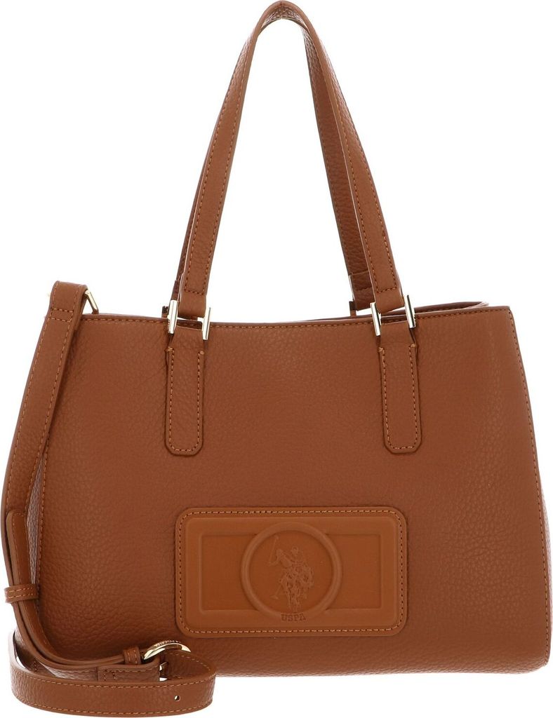 U.S. POLO ASSN. Handtasche Umhängetasche Manipur Double Handle Bag Tan terracotta
