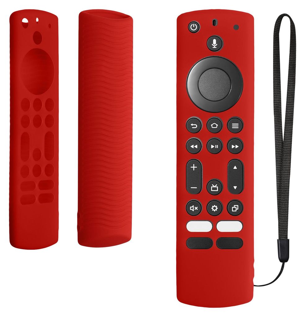 kwmobile Hülle Fernbedienung kompatibel mit Toshiba and Insignia NS-RCFNA-21, CT-RC1US-21, CT95018 / Fire TV Hülle - Silikon Case für TV Zubehö...