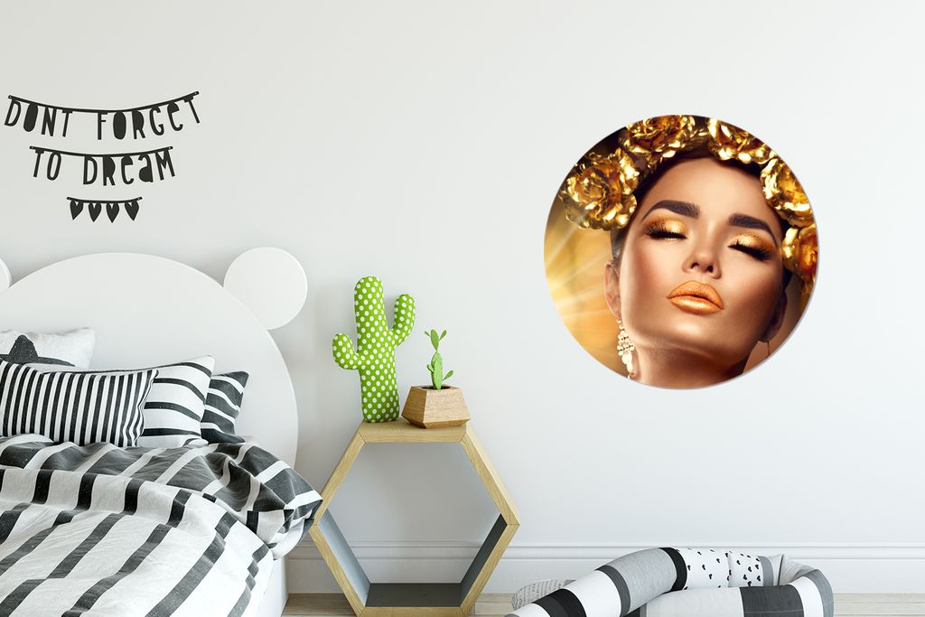 MuchoWow - Wand Kreis - Wandbild - Schlafzimmer - Aluminium Bild - Kinderzimmer - Wohnzimmer Dekoration - Wandschmuck