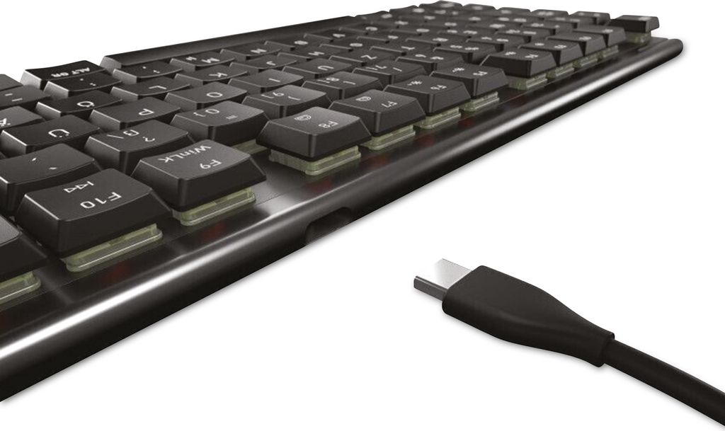 Cherry TAS MX 10.0N RGB Corded DE-Layout schwarz GAMING Produktbild 
