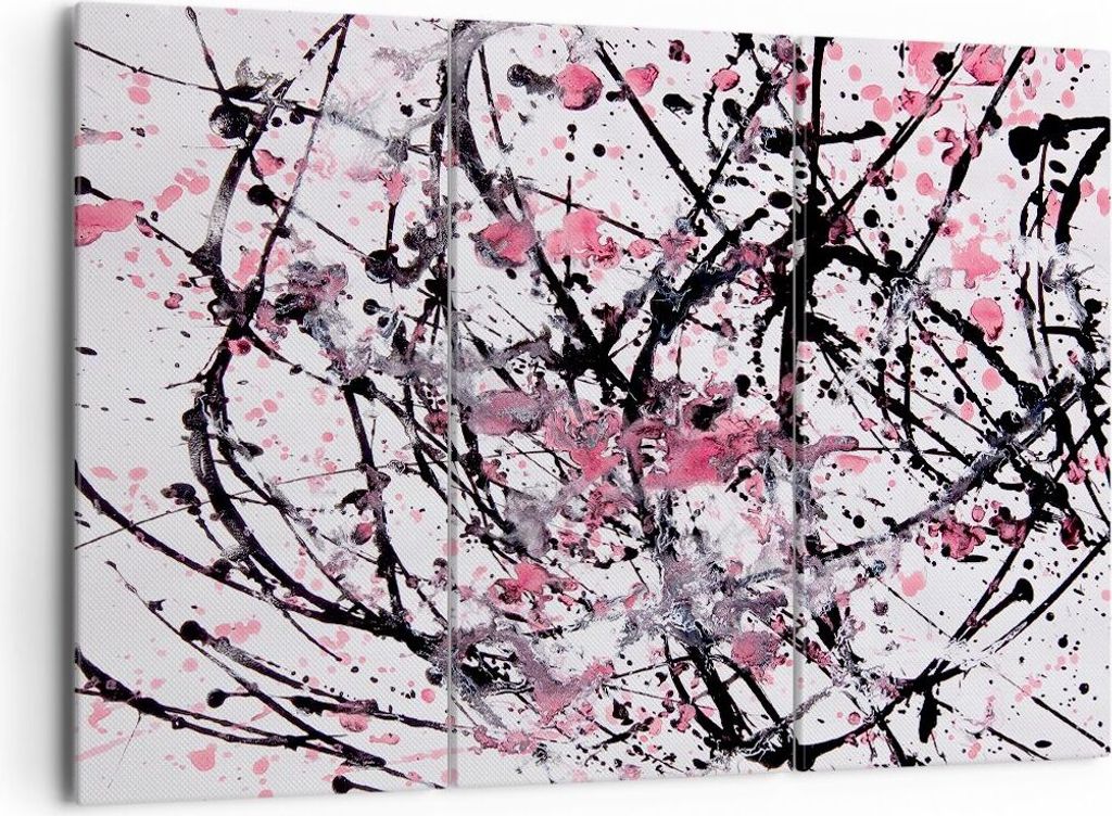 Bild auf Leinwand - Leinwandbild - Abstraktion modern - 165x110cm - Wand Bild - Wanddeko - Leinwanddruck - Bilder - Kunstdruck - Wanddekoration - L...