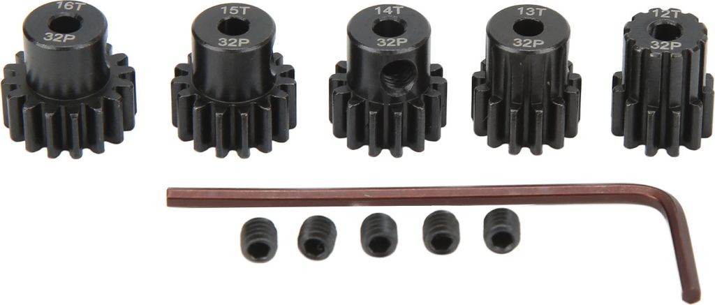 RC Motor Ritzel für Traxxas,1/10 RC Ritzel für Arrma,12T 13T 14T 15T 16T Ritzel Set,Stahl Motor Getriebe für 1/10 RC Car,Motor Ritzel Set,RC Mot...