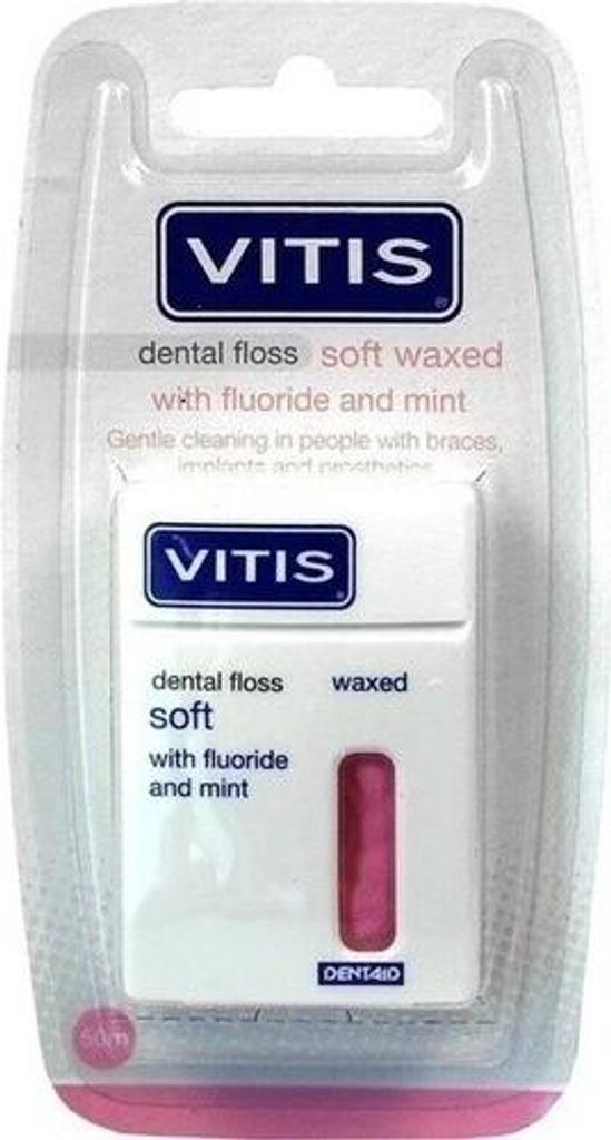 VITIS Zahnfloss gewachst mit Fluorid und Minze Produktbild 