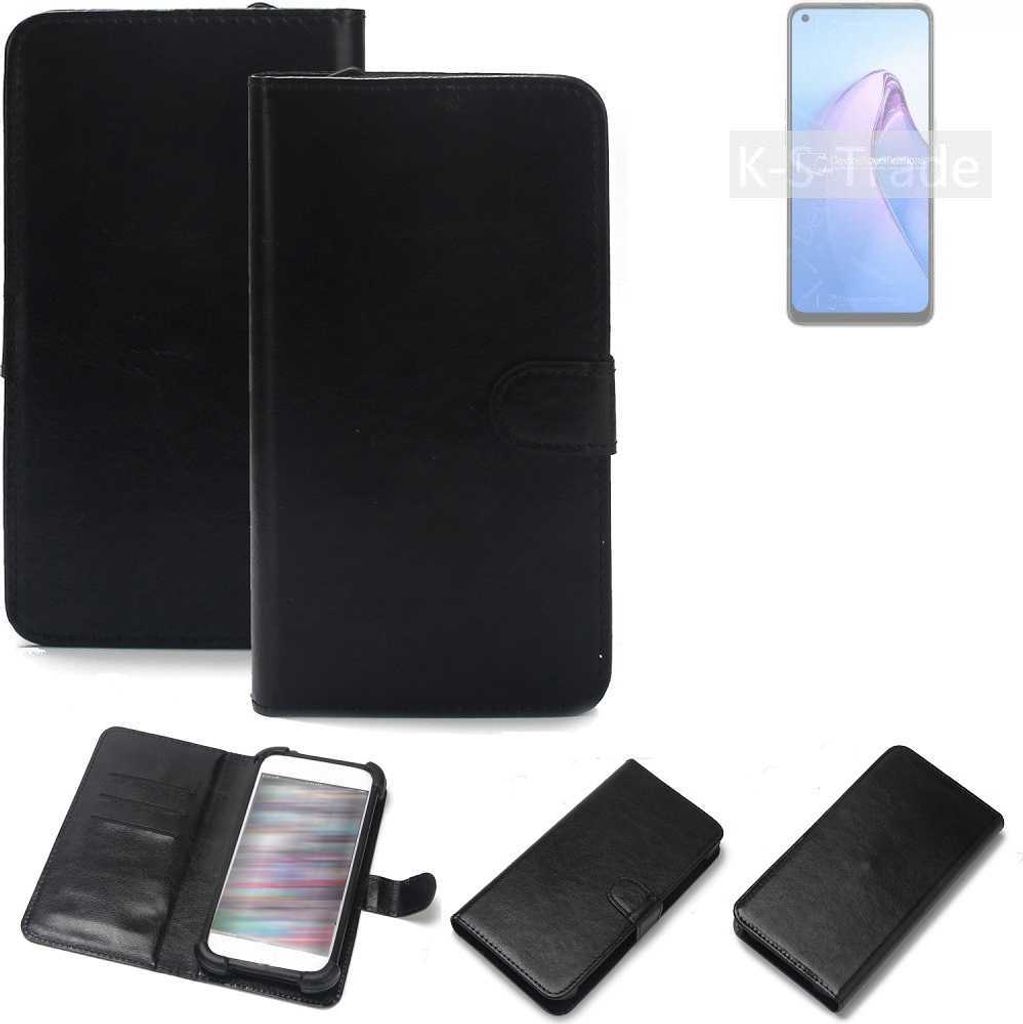 K-S-Trade Handyhülle Schutzhülle kompatibel mit Oppo Reno8 Global Handy Schutz Hülle Handyhülle Bumper schwarz 1x