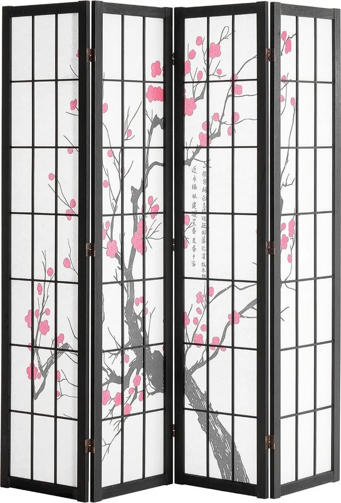 Séparateur de pièce Paravent japonais idéal pour coin bureau et salon
