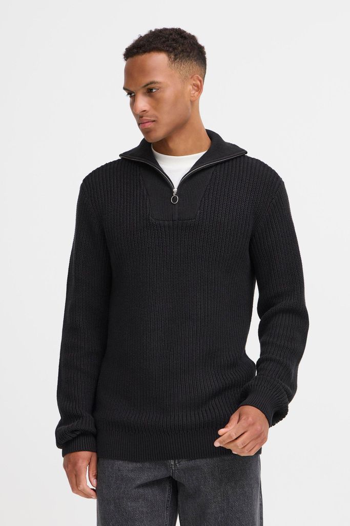 Blend BHDENO HALFZIPP Herren Strickpullover Troyer Grobstrick Pullover Baumwollmischung regular fit