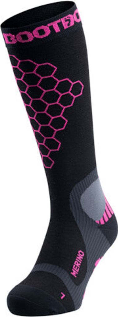 BootDoc Power Fit Socks Performance Comfort PFI 70 Socken Wintersocken black pink Gr. S - EU 35/38