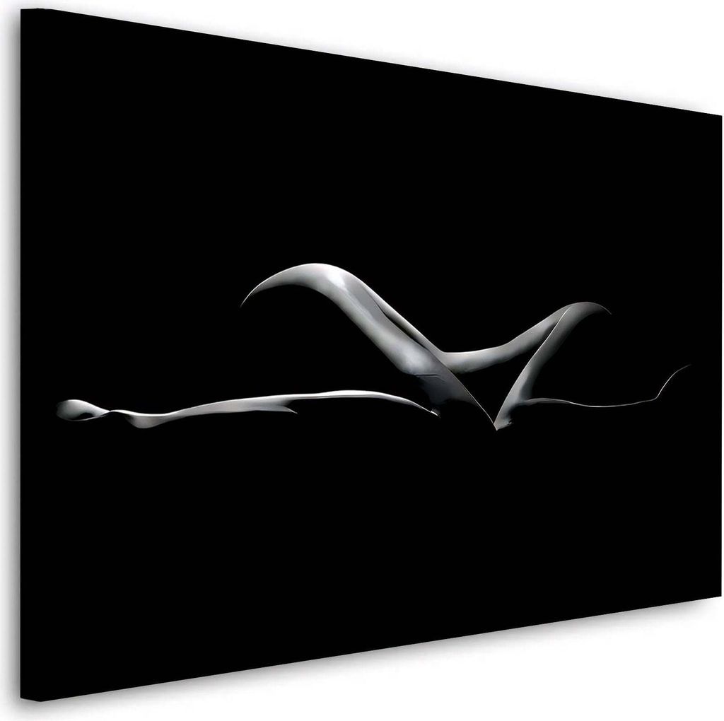 Wandbild Leinwandbild Frau beim Schlafen Kunstdruck XXL Wanddeko: 90x60x4cm