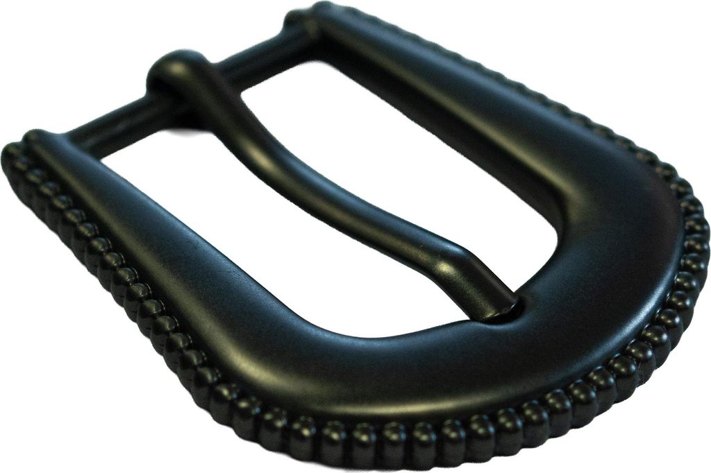 Gürtelschnalle / Gürtelschließe Metall, 21mm Durchzug, anthrazit