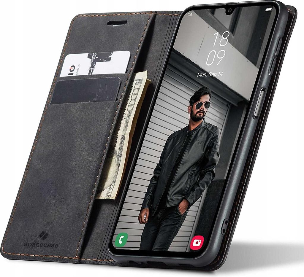 Spacecase Geldbörse Galaxy A24 schwarz